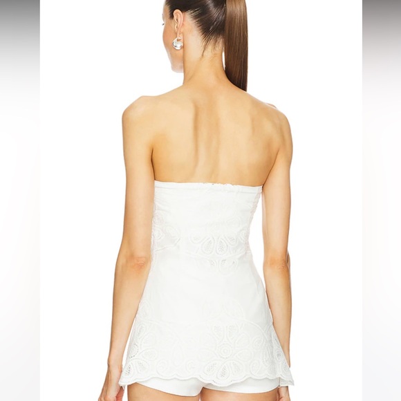 NWT LPA Aria Top in White Strapless Top - Picture 3 of 5